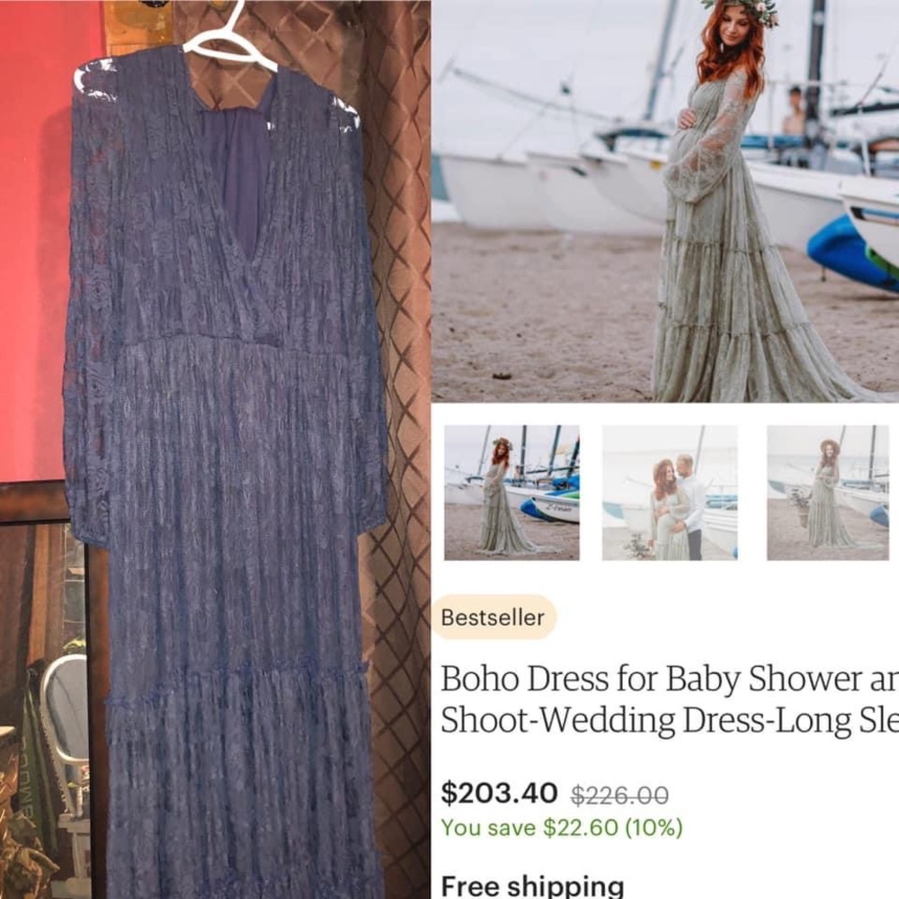 Custom made Maternity/Baby shower Dress